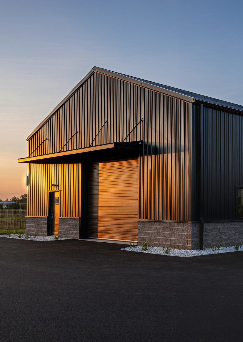Burkebro pre-engineered steel building project in Ontario