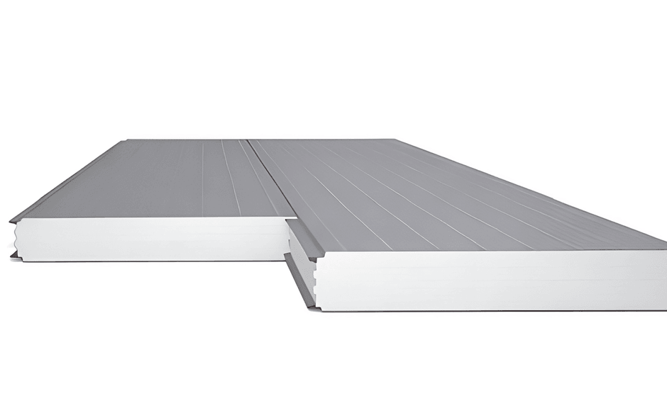 Diagram of pre-finished steel siding and cladding panels