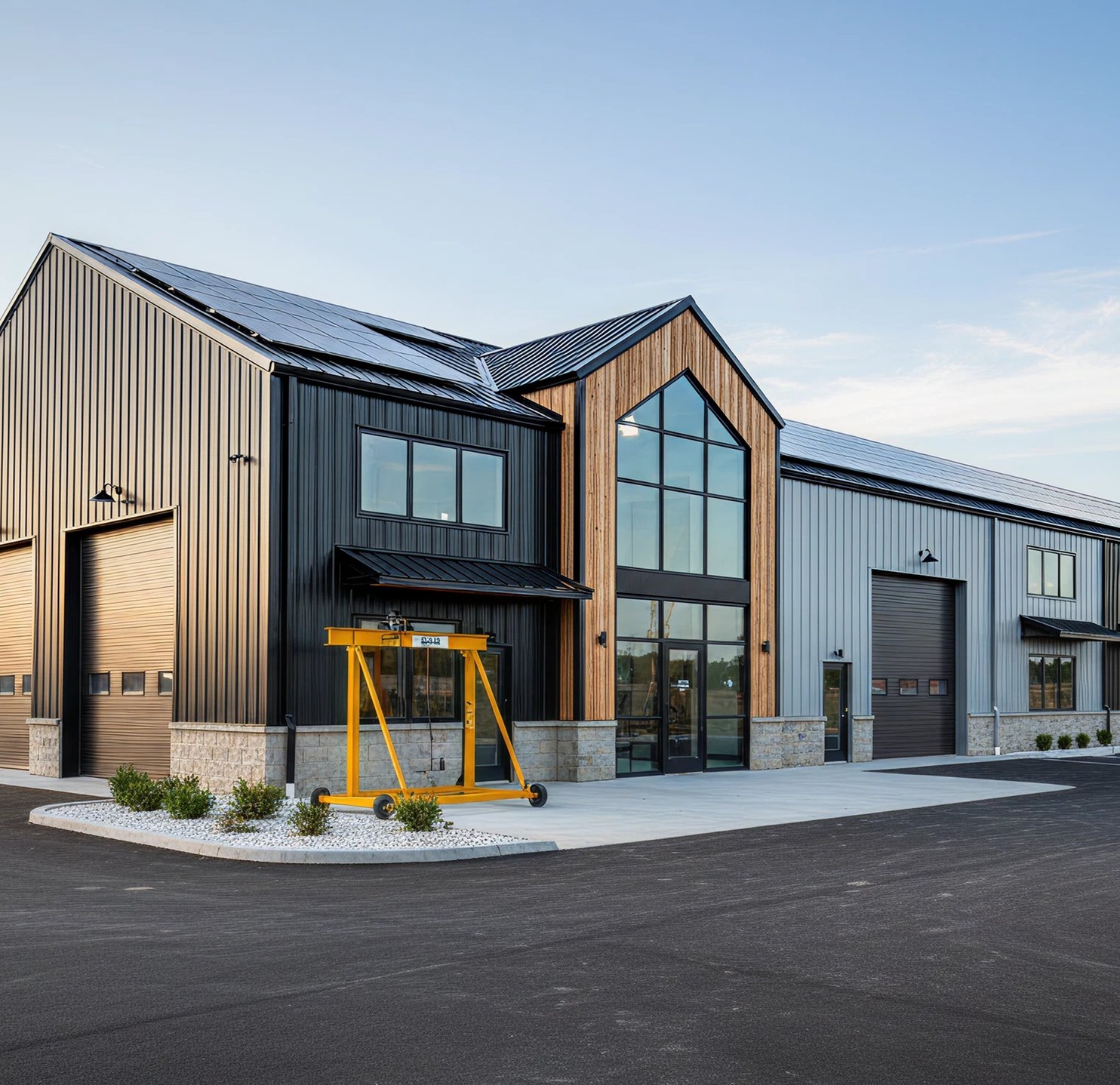 Turnkey steel building supplied and installed by our crew