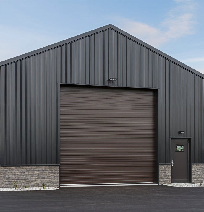 Steel workshop and garage building